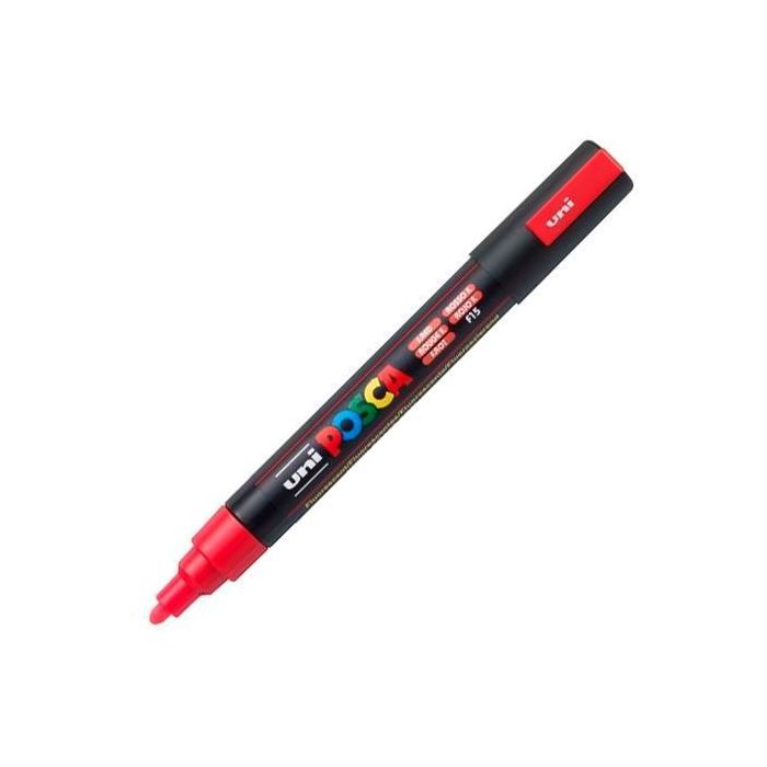 POSCA Pc-5M Marcador No Permanente Punta Bala 1,8-2,5 mm Fluor Rojo