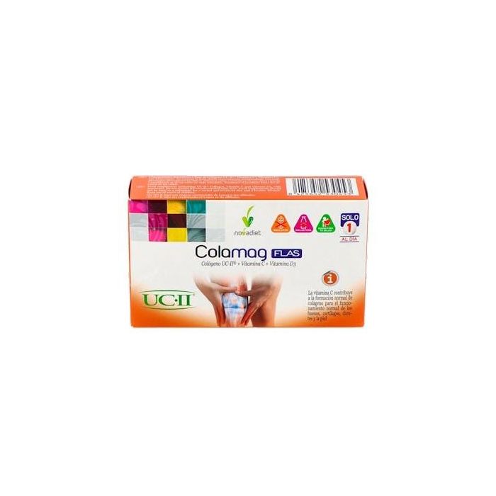 NOVADIET Colamag Flas 30 comprimidos - Articulaciones, cartílago y alivio dolor para artrosis