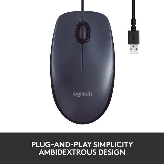 Logitech 1000 DPI, Optical, USB, 3 buttons 9 Logitech 1000 DPI, Optical, USB, 3 buttons 9