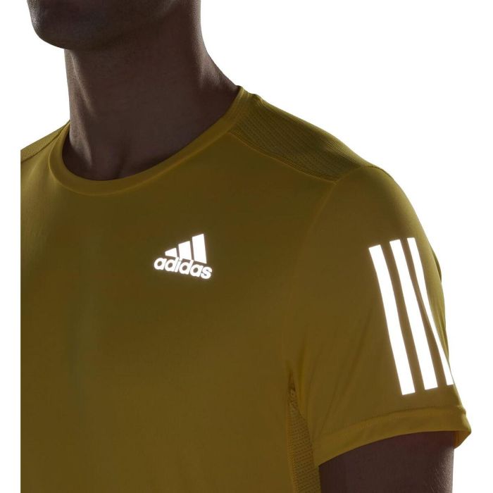 Camiseta de Manga Corta Hombre Adidas Amarillo M 7 Camiseta de Manga Corta Hombre Adidas Amarillo M 7