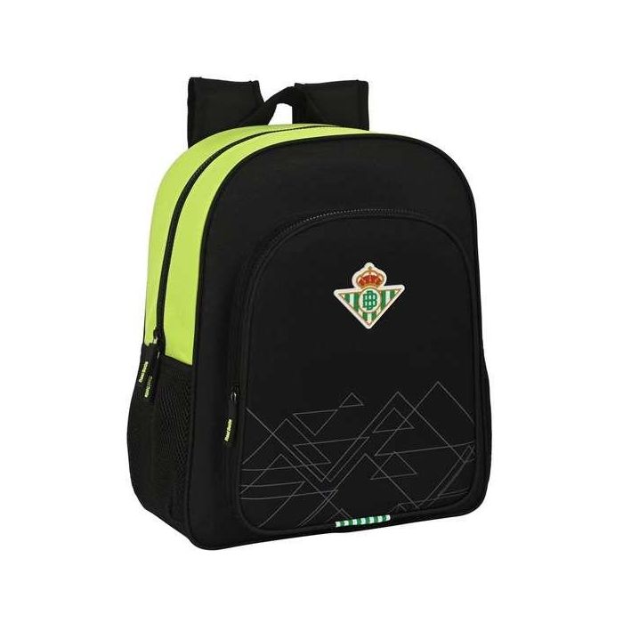 Mochila Escolar Real Betis Balompié 32 x 38 x 12 cm Negro Lima