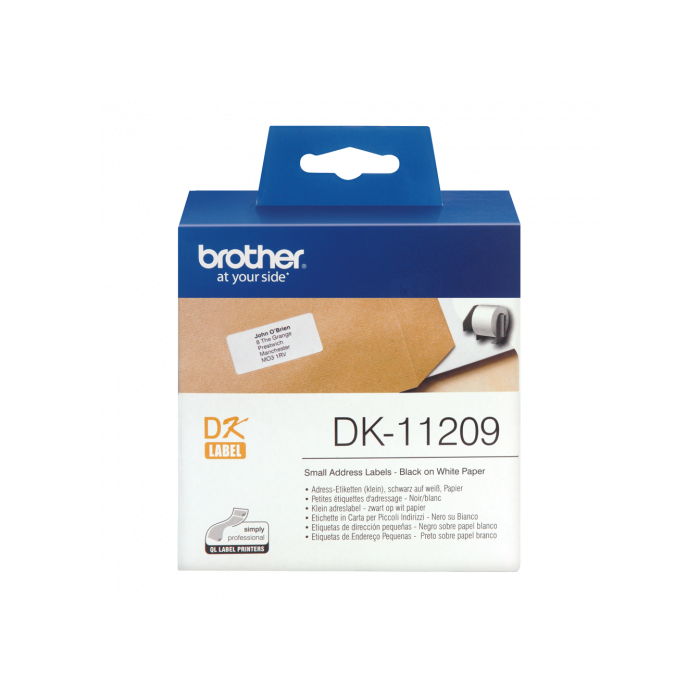 BROTHER Rollo de Etiquetas de 62x29mm de 800 Uds. 0 BROTHER Rollo de Etiquetas de 62x29mm de 800 Uds. 0