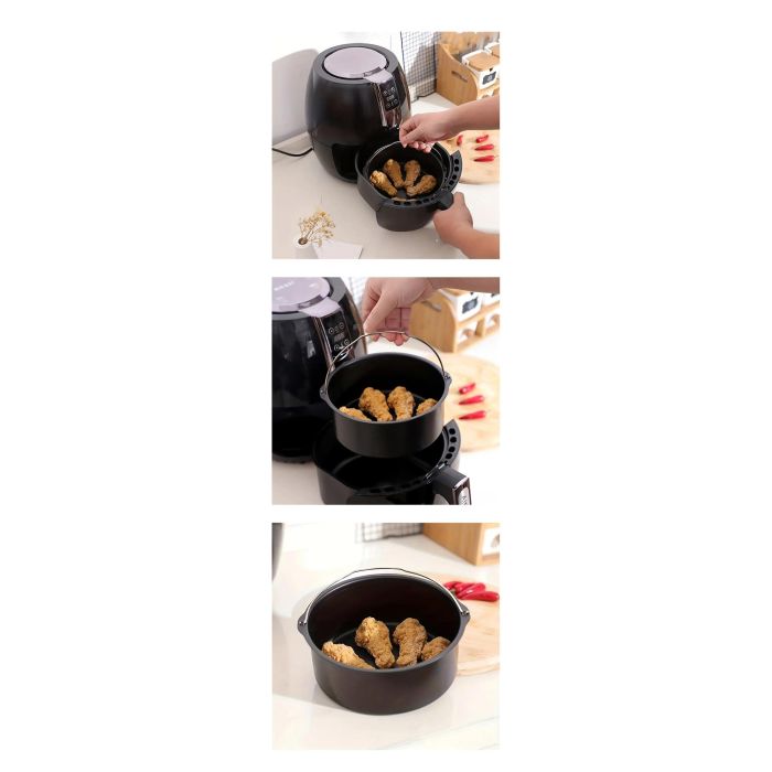 Molde para hornear de 19 cm con asa para Air Fryer Quttin - Inde (8 Unidades) 2 Molde para hornear de 19 cm con asa para Air Fryer Quttin - Inde (8 Unidades) 2