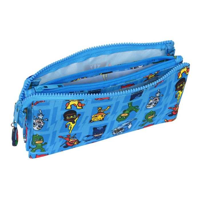 Portatodo Triple PJ Masks Azul 22 x 12 x 3 cm 1 Portatodo Triple PJ Masks Azul 22 x 12 x 3 cm 1