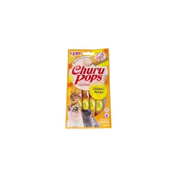 CHURU VET Churu Pops de Pollo 4 Sticks de 15g Snack para Perros y Gatos