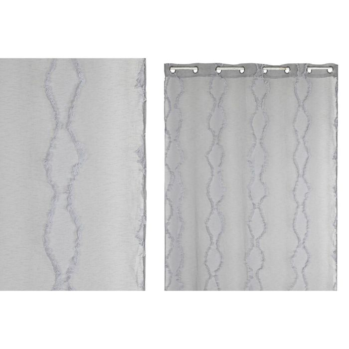 Cortina Urban DKD Home Decor Gris Claro 260 x 140 cm 1