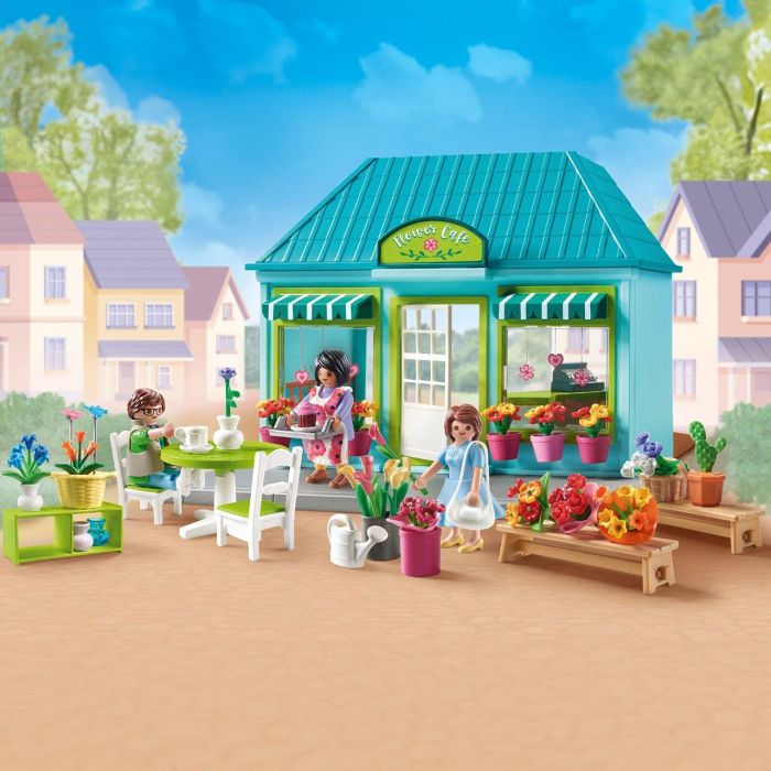 Playmobil Floristería Promo Packs 71807 - Mercado de Flores y Cafetería para Juego Imaginativo +4 Años 2
