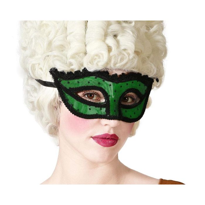 Máscara Veneciana Verde y Negra con Detalles en Encaje - Ideal para Disfraces Venecianos y Carnaval 0 Máscara Veneciana Verde y Negra con Detalles en Encaje - Ideal para Disfraces Venecianos y Carnaval 0