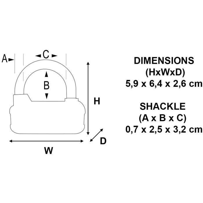 Candado MASTER LOCK con combinación programable de 64 mm - Para casillero deportivo, casillero escolar 3