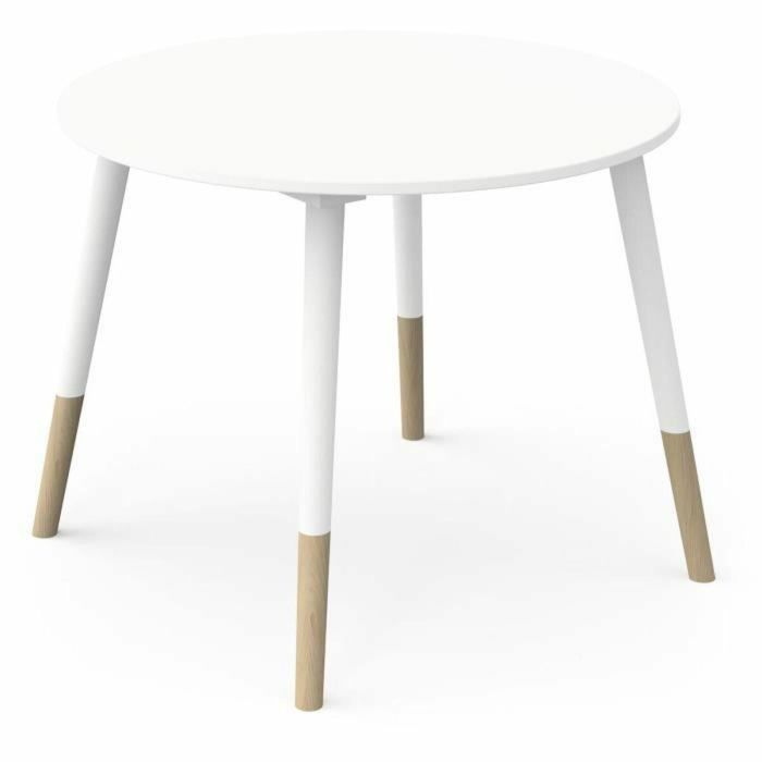 Demeyere AUC1703287645149 Conjunto FIMIANA 1 mesa + 2 sillas, estilo escandinavo, Blanco mate / Roble Kronberg 3 Demeyere AUC1703287645149 Conjunto FIMIANA 1 mesa + 2 sillas, estilo escandinavo, Blanco mate / Roble Kronberg 3