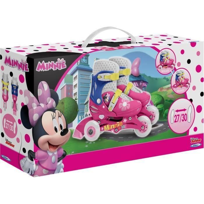 DISNEY MINNIE 2 en 1 patines en línea - 3 ruedas 27-30 4 DISNEY MINNIE 2 en 1 patines en línea - 3 ruedas 27-30 4