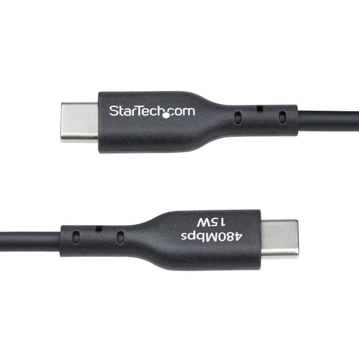 Cable USB Startech USB2AC1MNC Negro 1 m 1 Cable USB Startech USB2AC1MNC Negro 1 m 1