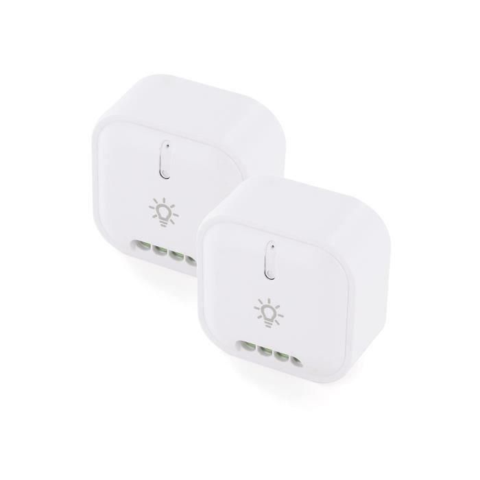 Chacon DiO 1 Conjunto de 2 Módulos de Iluminación Empotrables On/Off 1000W Domótica Inalámbrica, Control Voz Alexa/Google Home 1 Chacon DiO 1 Conjunto de 2 Módulos de Iluminación Empotrables On/Off 1000W Domótica Inalámbrica, Control Voz Alexa/Google Home 1