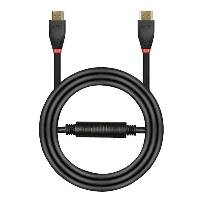 Lindy 25m Active HDMI 18G Cable para 4K@60Hz, HDR, con Soporte Audio Multicanal y CEC
