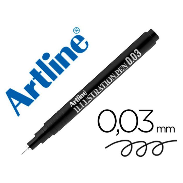 Rotulador Artline Calibrado Micrometrico Negro Illustration Pen Ek-2803Iln Punta Poliacetal 0,03 mm 12 unidades