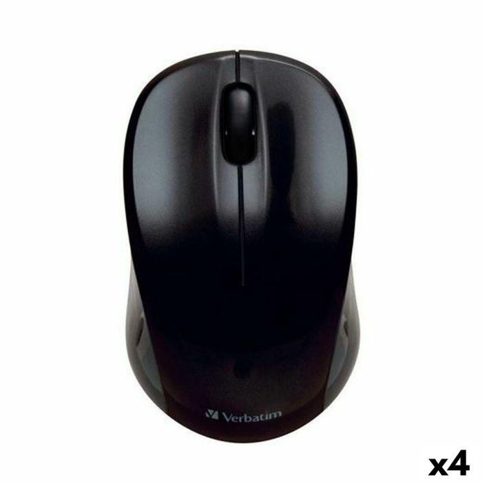 Ratón Inalámbrico Verbatim GO NANO Negro 1600 dpi (4 Unidades) 0 Ratón Inalámbrico Verbatim GO NANO Negro 1600 dpi (4 Unidades) 0