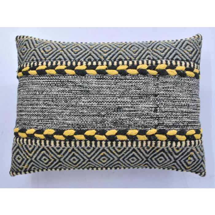 DKD Home Decor Sillón Indio Negro Blanco 65 x 90 x 74 cm Algodón Hierro 1