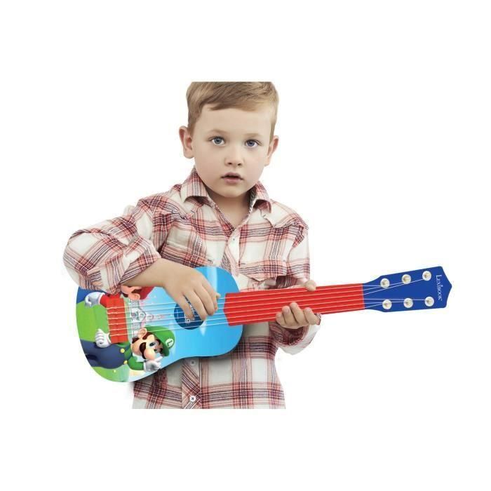 Lexibook Mi primera guitarra de juguete infantil Super Mario 53 cm 6 cuerdas con guía de aprendizaje para niños +3 años 1