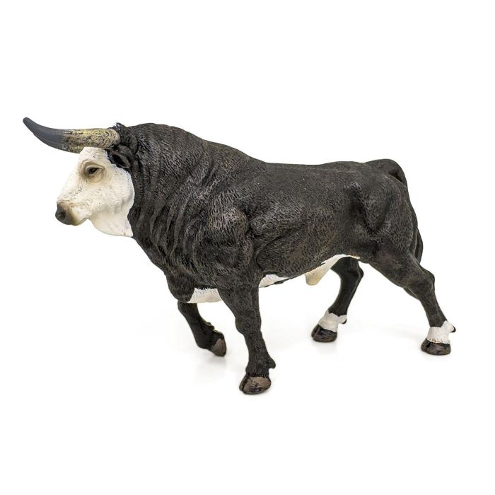 DEQUBE Figura Réplica Toro Bravo Cara Blanca Trotando a Escala, Pintada a Mano con Máximo Detalle, +3 años 2 DEQUBE Figura Réplica Toro Bravo Cara Blanca Trotando a Escala, Pintada a Mano con Máximo Detalle, +3 años 2