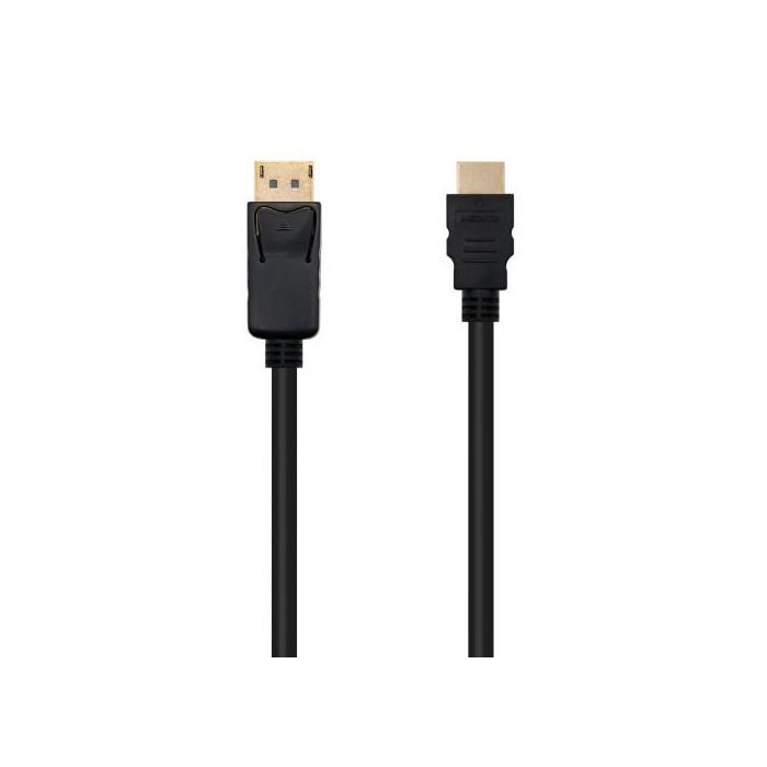 Nano Cable 10.15.4300 Cable Conversor DisplayPort Macho a HDMI Macho, Negro, 50cm, Soporta 4K x 2K 1
