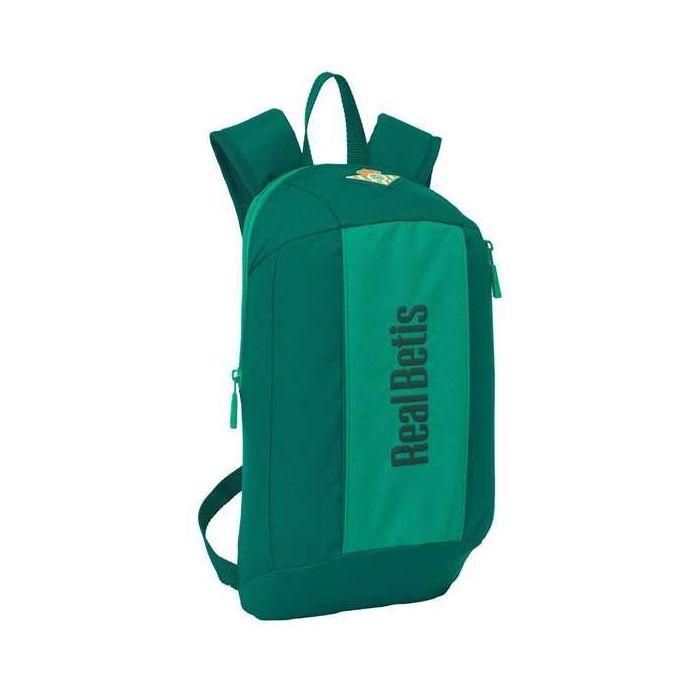 Mini Mochila Safta Con Cremallera Vertical Resistente Al Agua Real Betis 390x220x100 mm