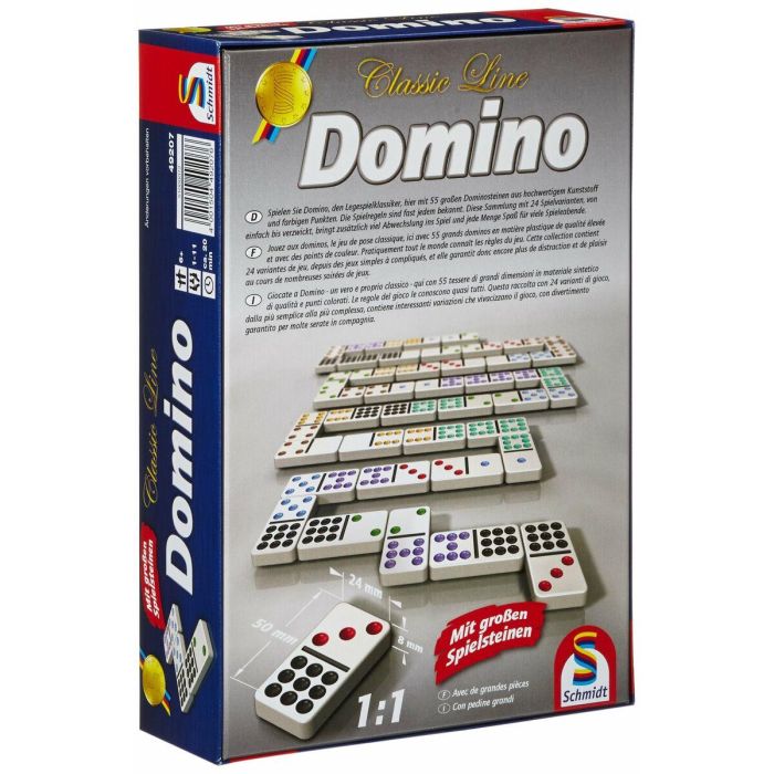 Schmidt Spiele SCH4001504492076 Dominó Línea Clásica 3 Schmidt Spiele SCH4001504492076 Dominó Línea Clásica 3