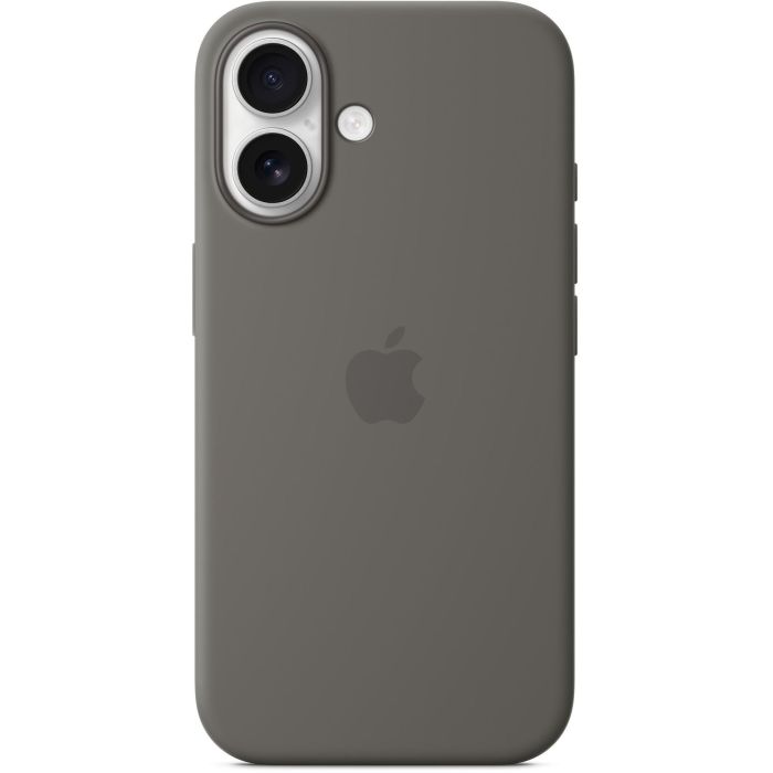 Apple iPhone 16 Funda de Silicona con MagSafe Gris Piedra 3