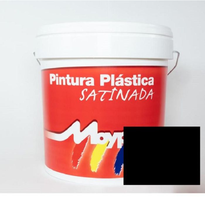 MOYPE Pintura Satinada Negra 4 Litros