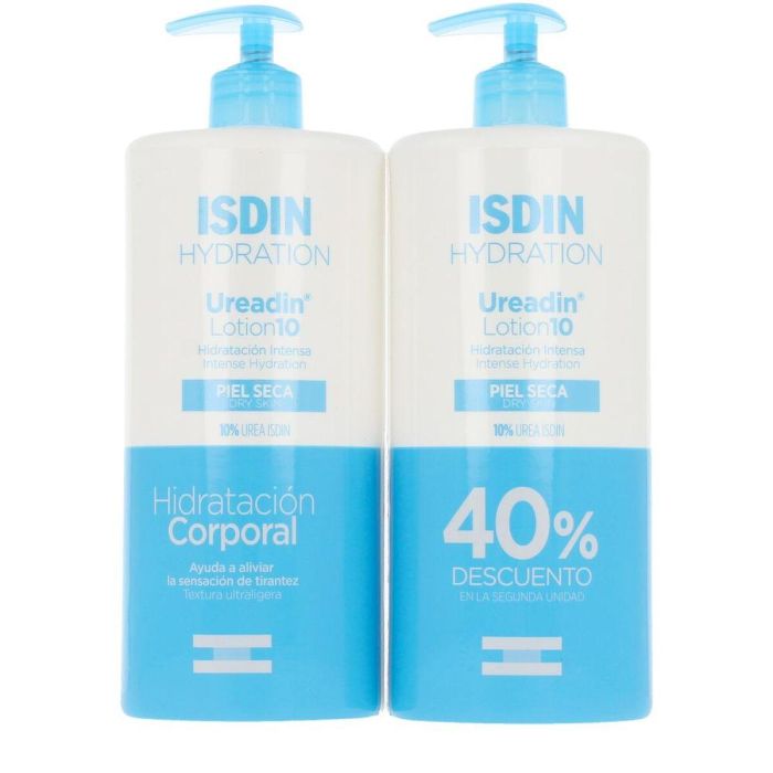 Isdin Ureadin Lotion10 Hidratación Intensa Dúo 2x750ml – Loción Corporal con Urea para Piel Seca y Tirante
