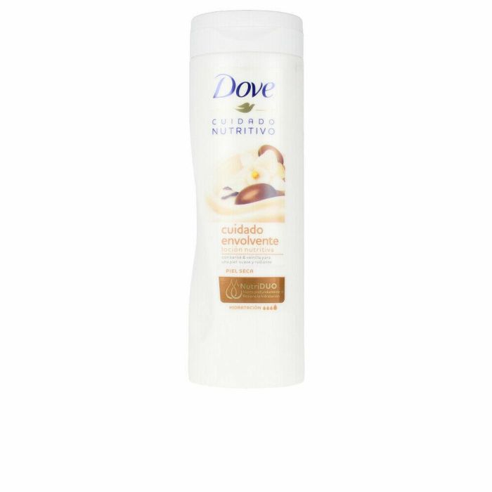 Dove Loción Corporal Nutritiva Hidratante con Karité & Vainilla y Glicerina para Todo Tipo de Pieles 400 ml Cruelty Free