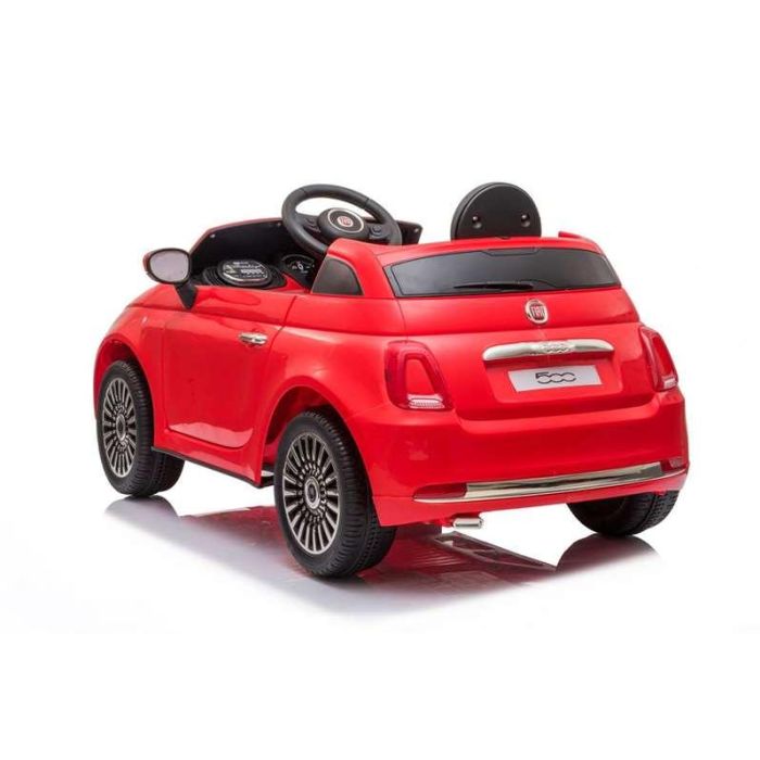 Injusa Coche Fiat 500 Rojo Bateria 12V 113x67.5x53cm