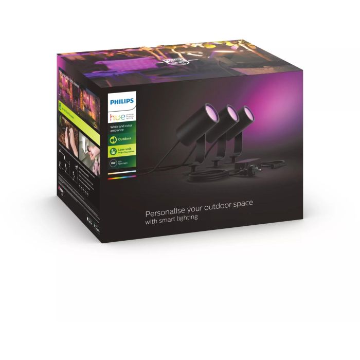 Philips Hue White & Color Ambiance Lily Spot 3 flg. Schwarz 3640lm Basis 7 Philips Hue White & Color Ambiance Lily Spot 3 flg. Schwarz 3640lm Basis 7
