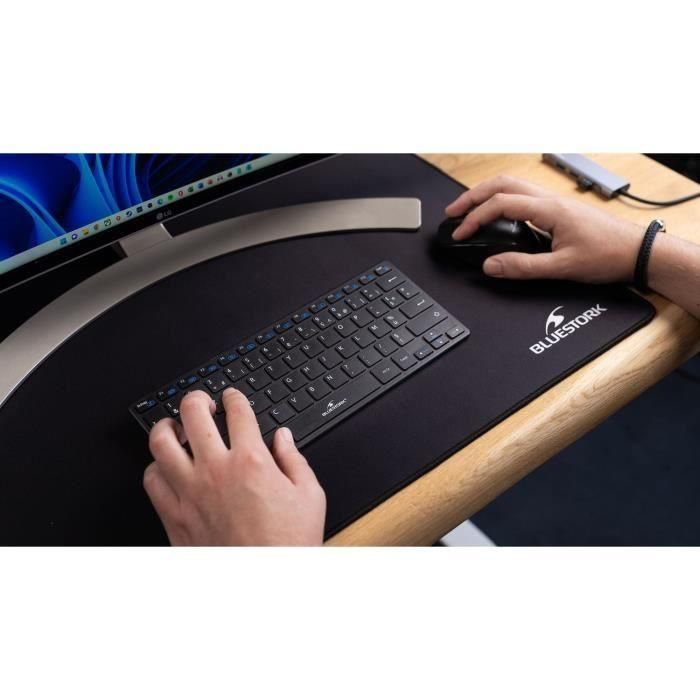 Paquete de teclado y mouse inalámbrico - Bluestork - Pack -Mini/FR - Ultra Compact - Negro 4 Paquete de teclado y mouse inalámbrico - Bluestork - Pack -Mini/FR - Ultra Compact - Negro 4