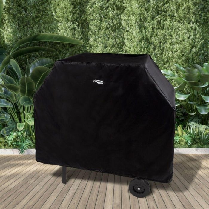 Funda Protectora para Barbacoa Aktive Negro 4 Unidades 142 x 120 x 60 cm 5