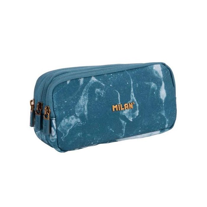 Milan Portatodo 3 Cremalleras Serie Lava Azul