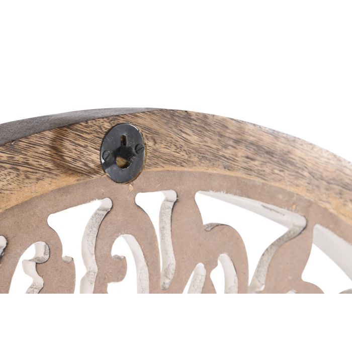 DKD Home Decor Decoración Pared Indio Natural Blanco 3 x 63 x 63 cm (2 Unidades) 3 DKD Home Decor Decoración Pared Indio Natural Blanco 3 x 63 x 63 cm (2 Unidades) 3