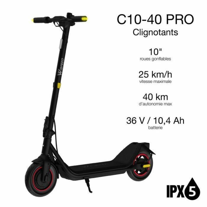 Wispeed AUC1719015679911 Patinete Eléctrico C10-40 PRO Negro 4 Wispeed AUC1719015679911 Patinete Eléctrico C10-40 PRO Negro 4