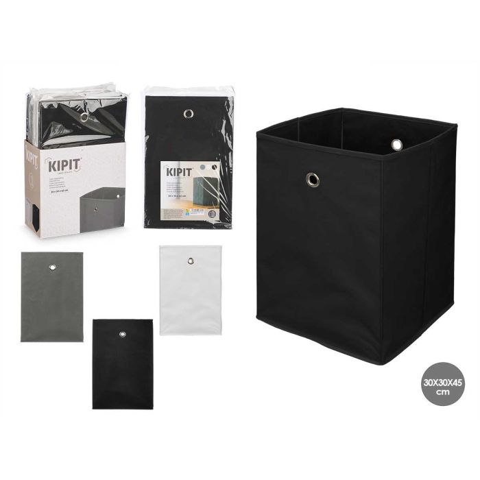 Caja Plegable Organizadora Kipit 30x30x45 cm - Blanco, Gris, Negro (12 Unidades) Caja Plegable Organizadora Kipit 30x30x45 cm - Blanco, Gris, Negro (12 Unidades)