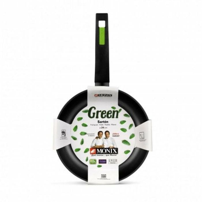 Sartén Monix M481224 Negro/Verde Baquelita 1 Sartén Monix M481224 Negro/Verde Baquelita 1