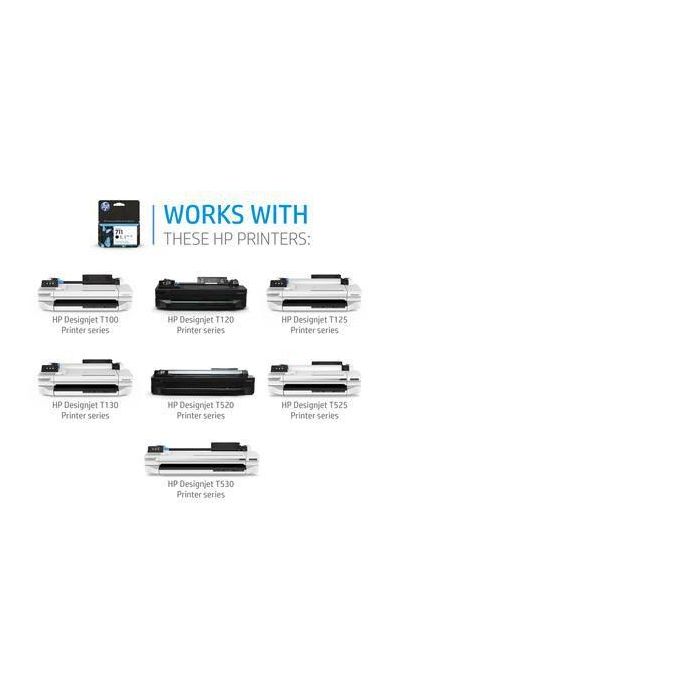 Hp Tinta Cian Designjet T120-T520 - Nº 711 14 Hp Tinta Cian Designjet T120-T520 - Nº 711 14
