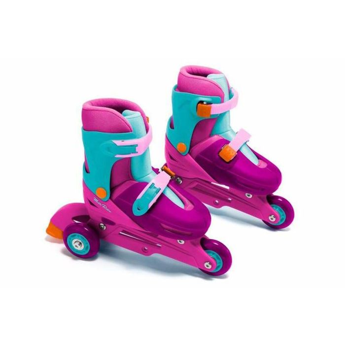 Molto Patines 2 en 1 Ajustables Rosa Talla M (31/34) 3 Ruedas