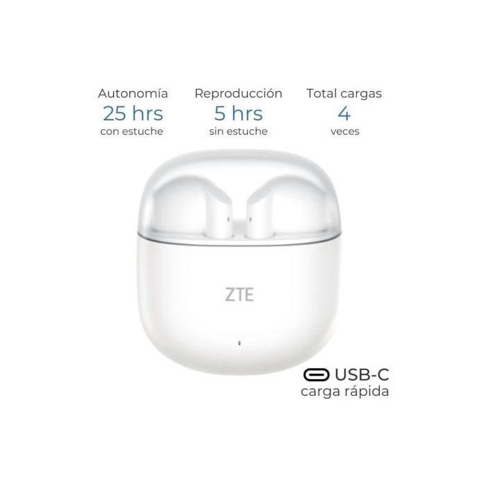 ZTE Buds 2 Auriculares Inalámbricos Bluetooth 5.0 Blanco EB64G-K 1