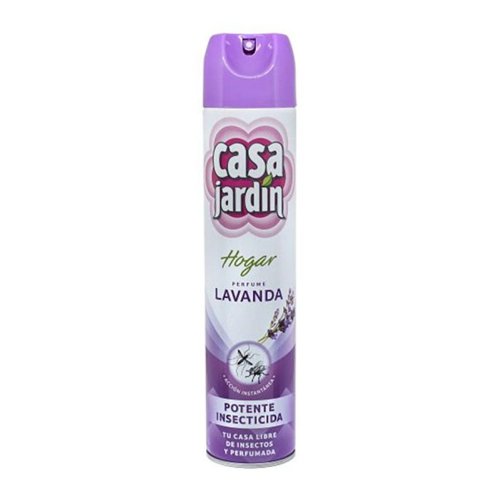 Casa Jardín Insecticida Spray Lavanda 600 ml - Eficaz contra Mosquitos, Moscas y otros Insectos Voladores
