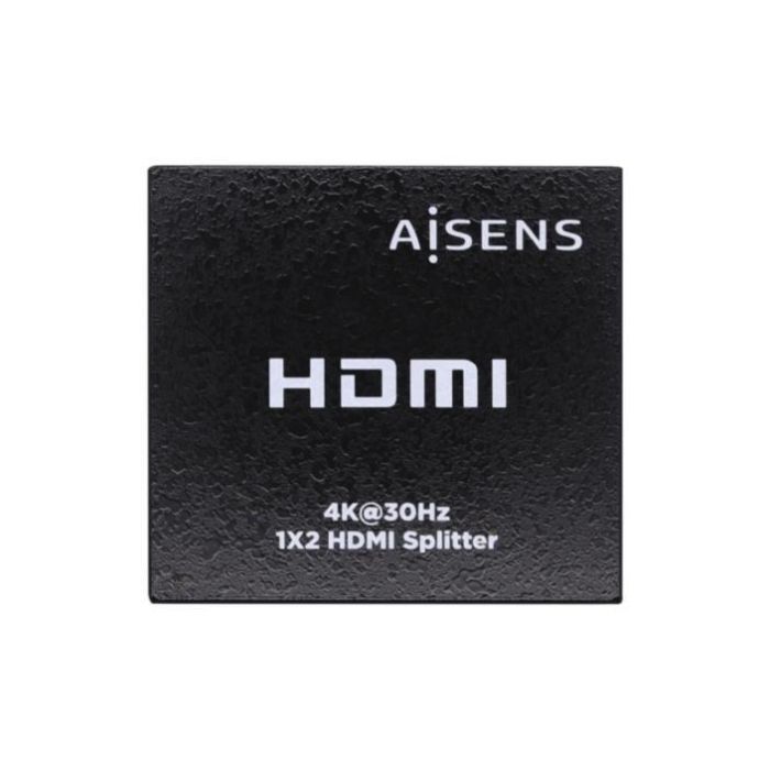 AISENS HDMI DUPLICADOR 4K@30HZ 1x2 con Alimentacion, NEGRO AISENS HDMI DUPLICADOR 4K@30HZ 1x2 con Alimentacion, NEGRO