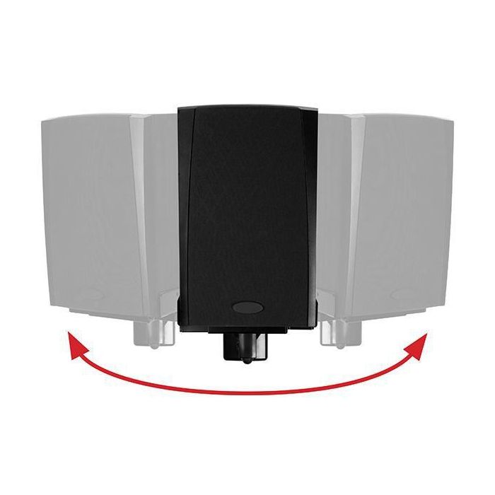 B-Tech Side Clamping Loudspeaker Wall Mount with Tilt & Swivel, 25kg max, 135mm - 280mm clamp size, Tilt +/-10°, Swivel 360°, Black 1 B-Tech Side Clamping Loudspeaker Wall Mount with Tilt & Swivel, 25kg max, 135mm - 280mm clamp size, Tilt +/-10°, Swivel 360°, Black 1