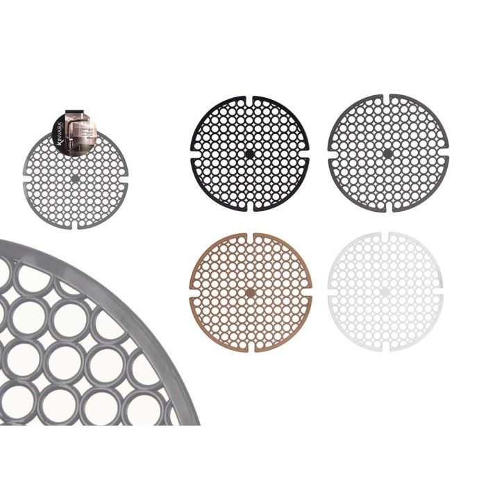 Kinvara Esterilla para Fregadero Redonda 29 cm - Plástico, Colores Surtidos (Blanco, Gris, Negro, Beige) (24 Unidades) Kinvara Esterilla para Fregadero Redonda 29 cm - Plástico, Colores Surtidos (Blanco, Gris, Negro, Beige) (24 Unidades)