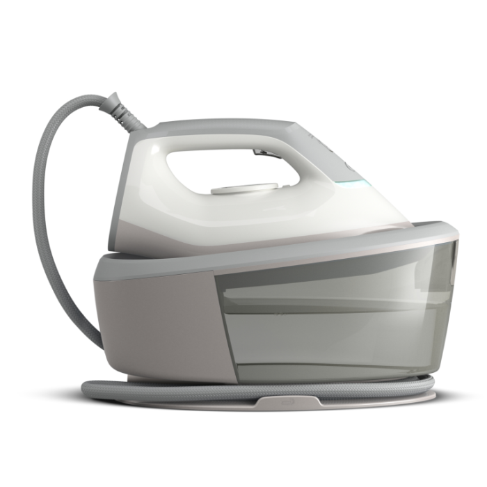 Philips PSG2000/80 Generador de vapor Serie 2000, 2400W, 1.4L, Suela cerámica, Golpe vapor 300 g/min, 6 bar presión, Gris/Blanco