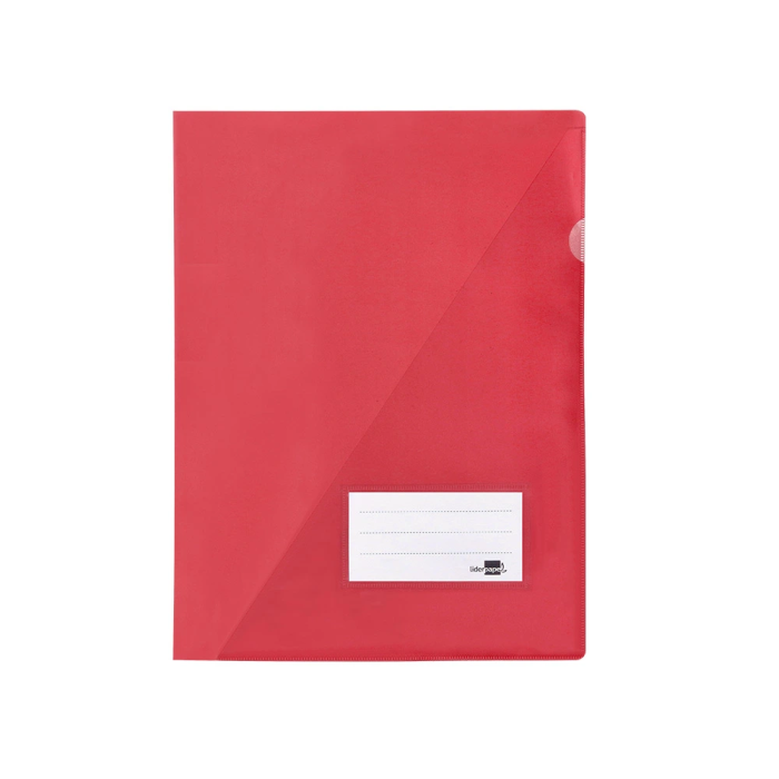 Liderpapel Dossier Carpeta A4 Uñero Color Rojo Polipropileno 180 Micras 1