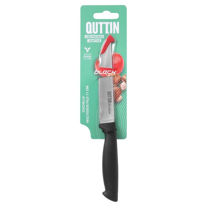 Cuchillo Multiusos Filo 11 cm BLACK - Quttin (36 Unidades) 1 Cuchillo Multiusos Filo 11 cm BLACK - Quttin (36 Unidades) 1