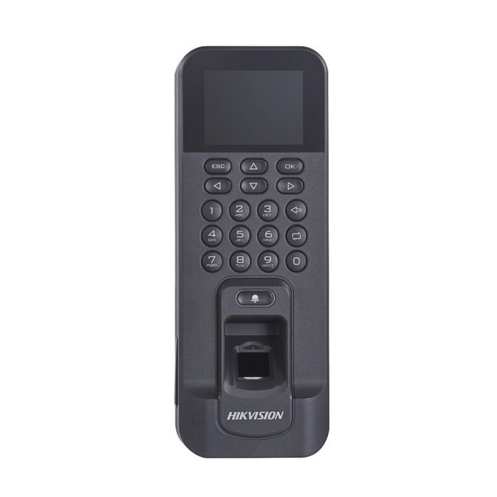 Hikvision Terminal control de accesos WiFi, tarjetas Mifare, huella dactilar, PIN – 3.000 huellas, 3.000 tarjetas, 100.000 eventos